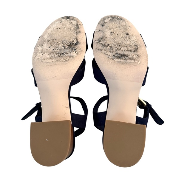 14TH & UNION Navy Blue Sandals w/ Buckle Strap Women 7.5 7-1/2 M - Picture 5 of 8